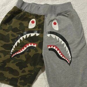 Bape The Bathing Ape Split Camo Shark Shorts. Small/Medium.